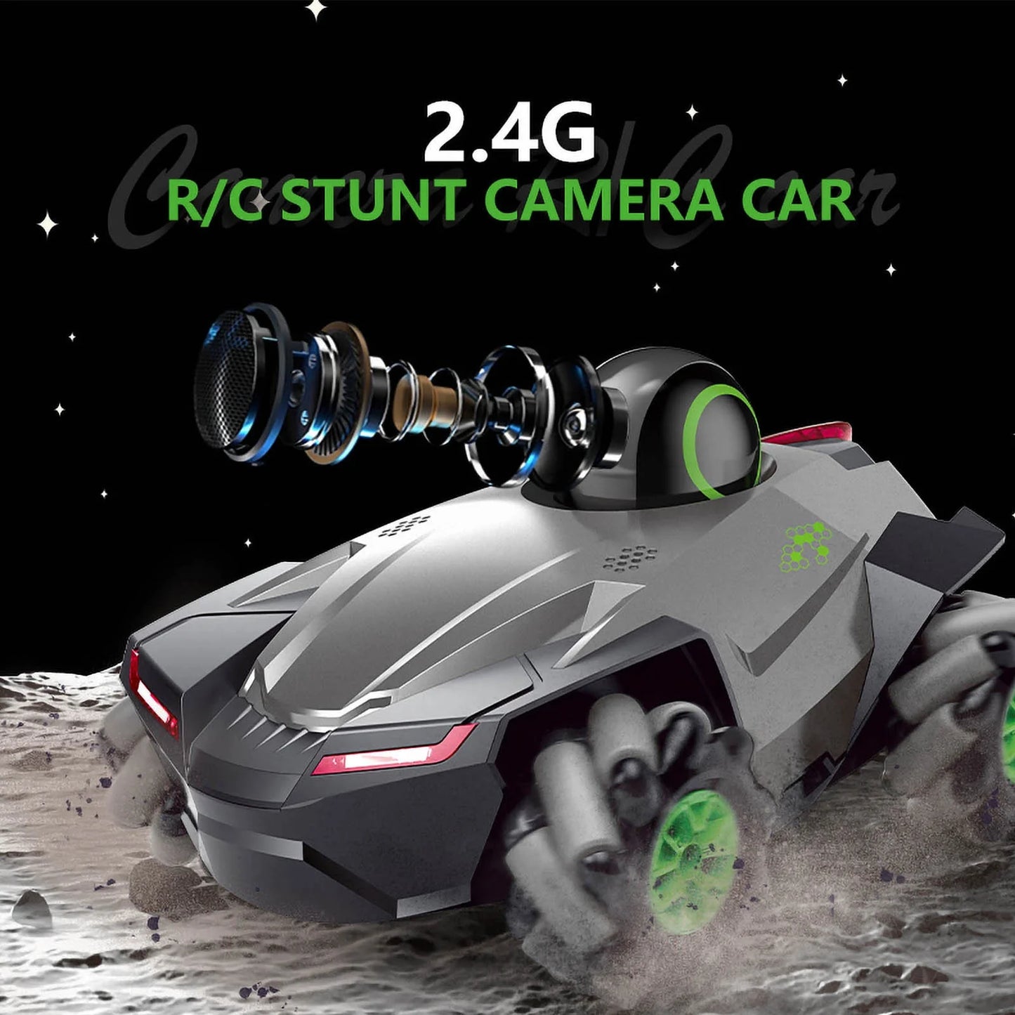 Remote Control Video Stunt Vehicle Boy Off-Road Vehicle with Camera Children'S Electric Toy Remote Control Car Xmas Gift