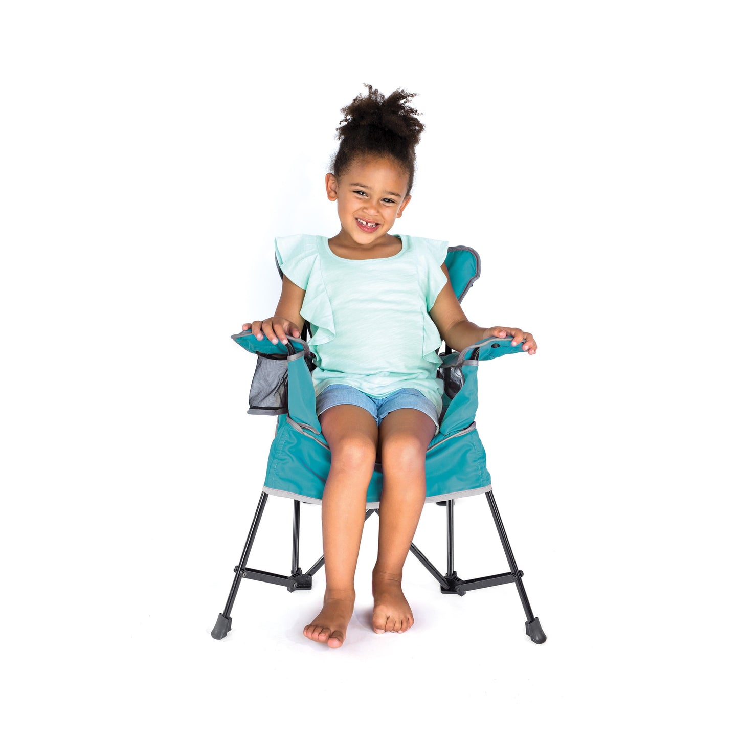 Go with Me Jubilee Deluxe Portable Infant Chair – Teal Baby Chair with Removable Canopy