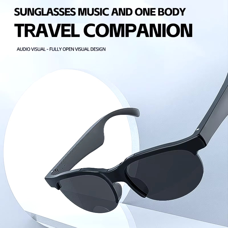 Wireless Bluetooth Glasses | Sports Driving Sunglasses with Built-In Headset & Earbuds