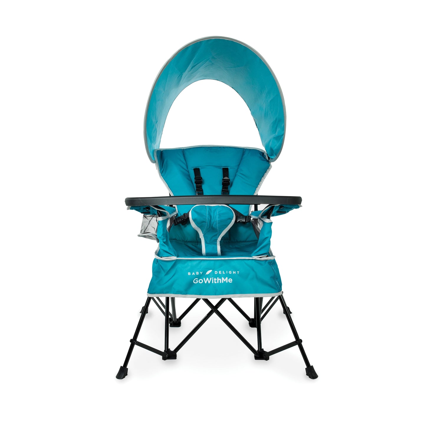 Go with Me Jubilee Deluxe Portable Infant Chair – Teal Baby Chair with Removable Canopy