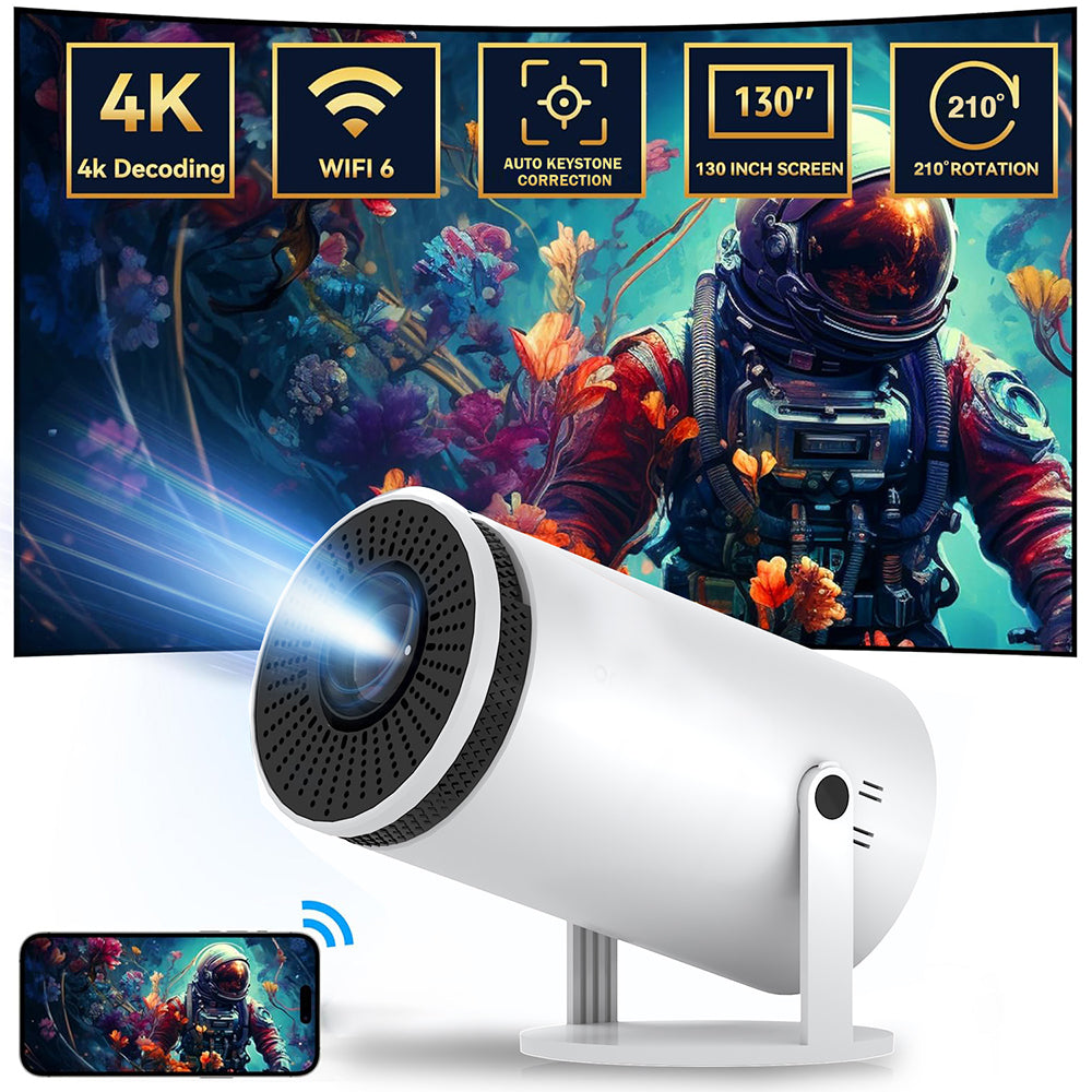 Home HD 4K Mini Projector – Portable Bluetooth Y5S Home Theater for Phones