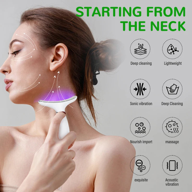 Face & Neck Lifting Beauty Device - Vibration Massage for Skin Care & Personal Use