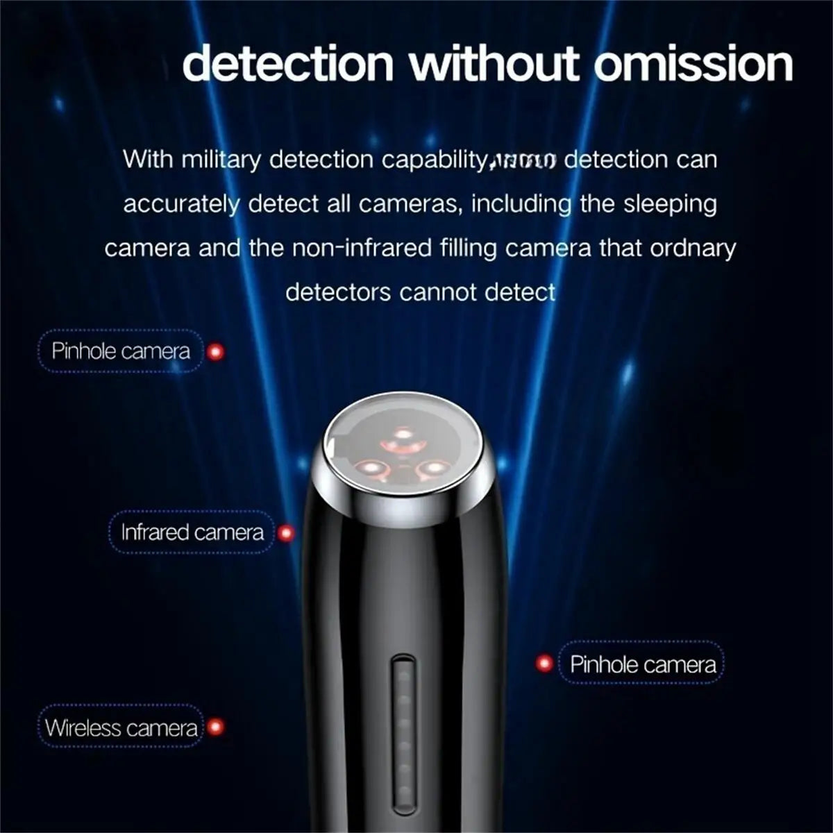 Hidden Camera Detectors, Portable 5-1 Device GPS Tracker Detector Detector Privacy Protector RF Signal Detector Wireless Devices