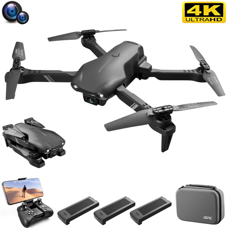 4DRC Mini Drone with 4K HD Dual Camera - Foldable WiFi FPV Quadcopter for Kids & Adults