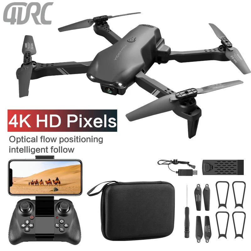 4DRC Mini Drone with 4K HD Dual Camera - Foldable WiFi FPV Quadcopter for Kids & Adults