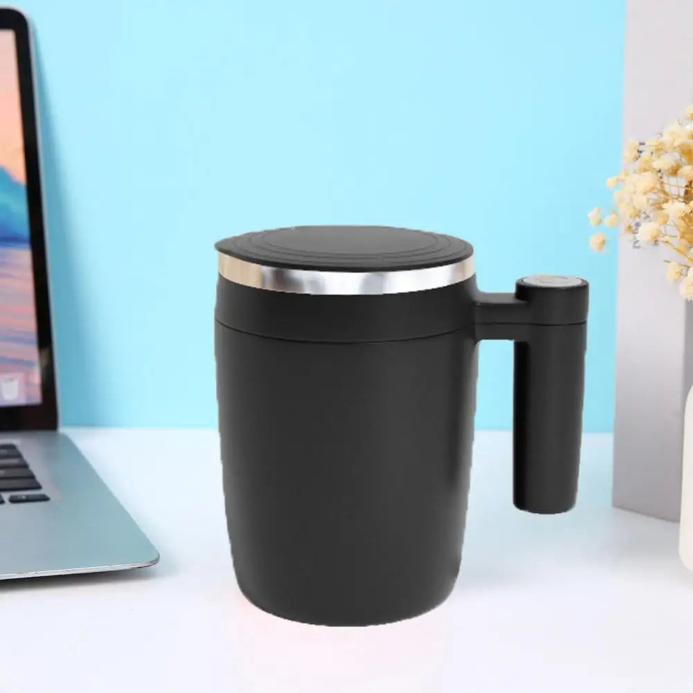 USB Electric Blender Mug - 380ml Self-Stirring Coffee Cup with Magnetic Mixing for Office & Home