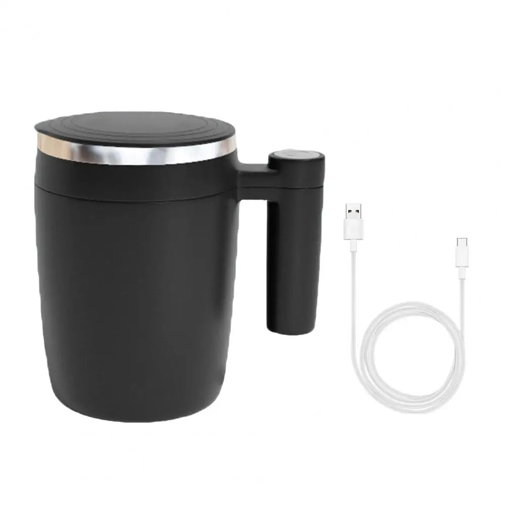 USB Electric Blender Mug - 380ml Self-Stirring Coffee Cup with Magnetic Mixing for Office & Home