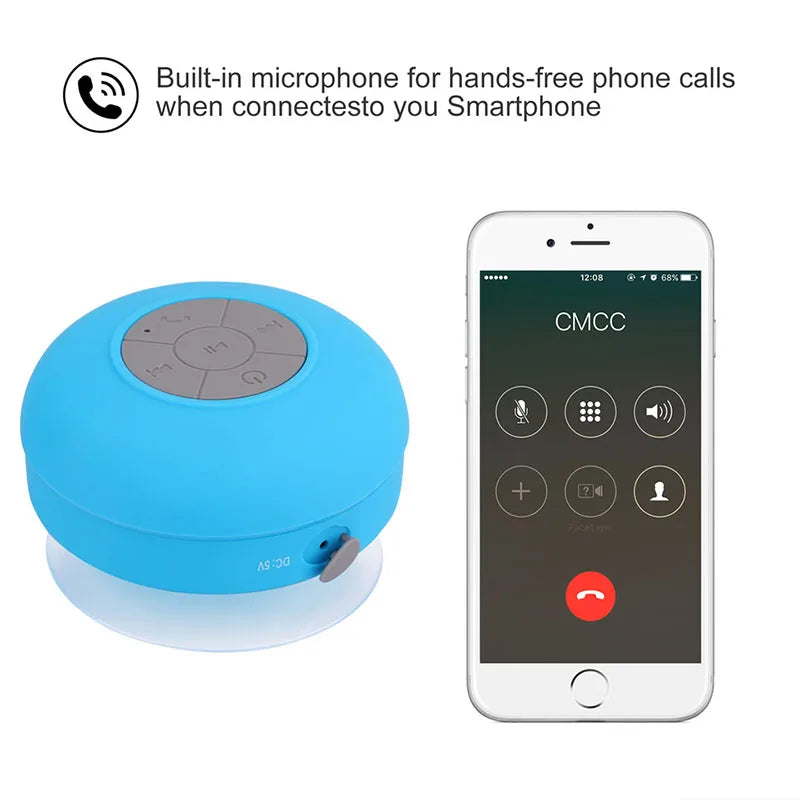 2023 Waterproof Bluetooth Shower Speaker – Mini Portable Wireless Subwoofer for Phone, Computer & Outdoor Use